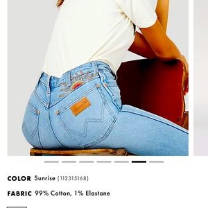 Wrangler westward jeans- sunrise sz 29